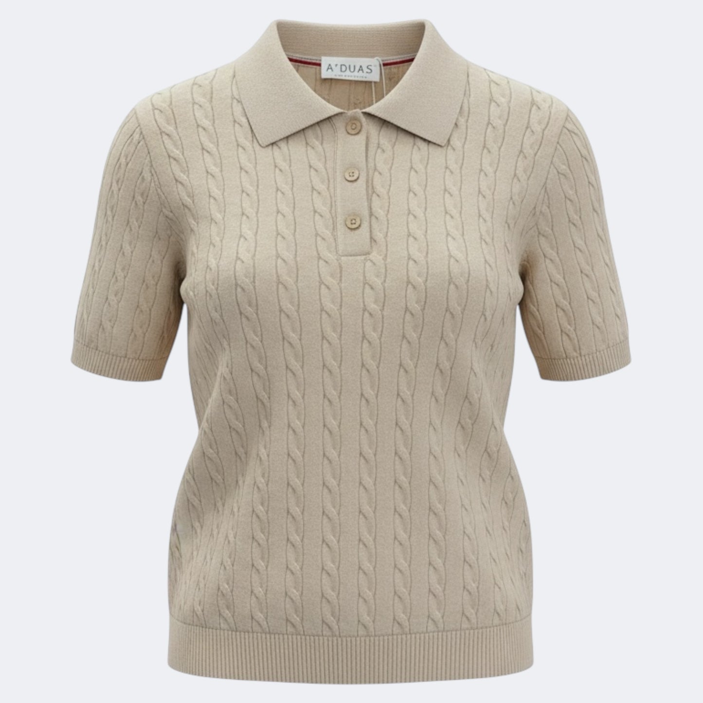 POLO TRANCADO BEGE
