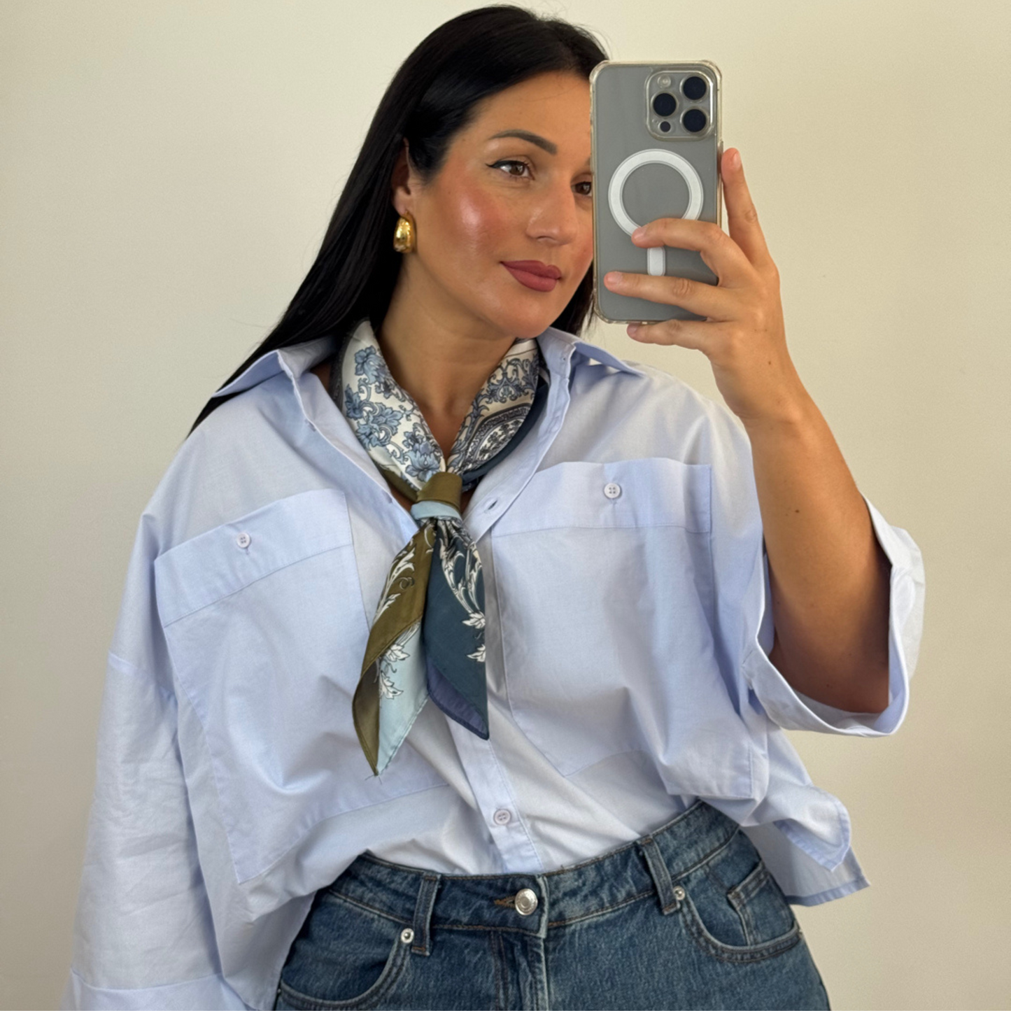 CAMISA MANGA SINO