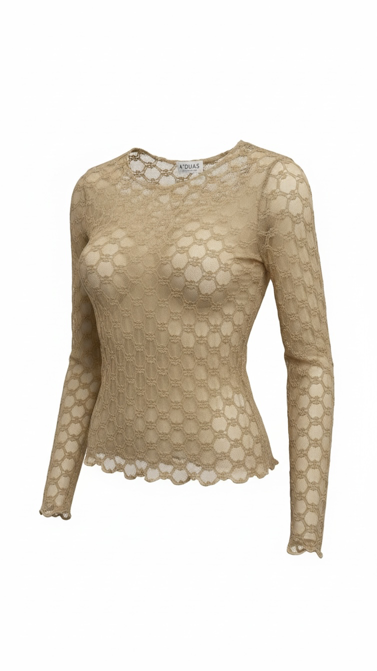 CAMISOLA RENDA BEGE