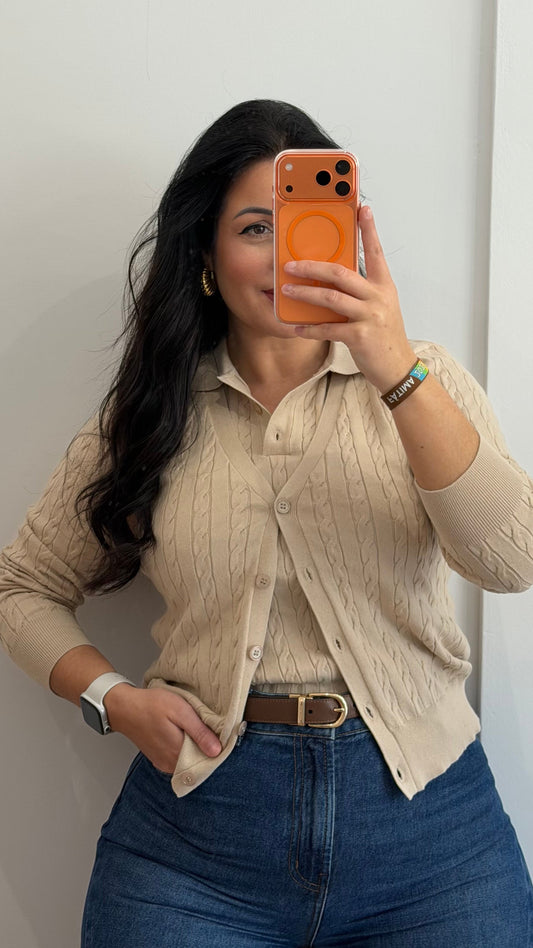 CARDIGAN BEGE