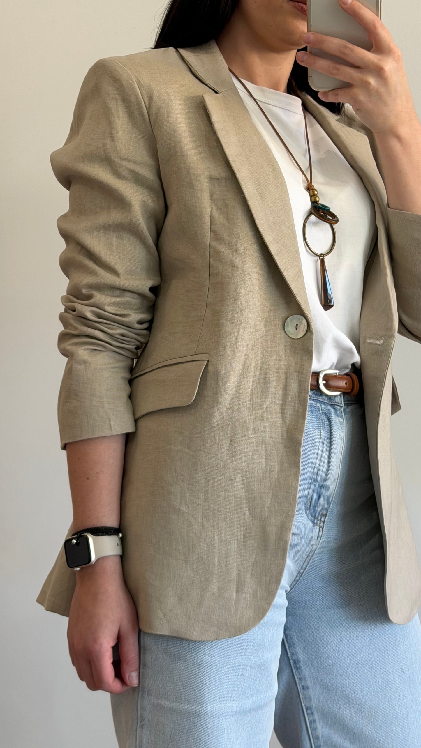 BLAZER LINHO BEGE