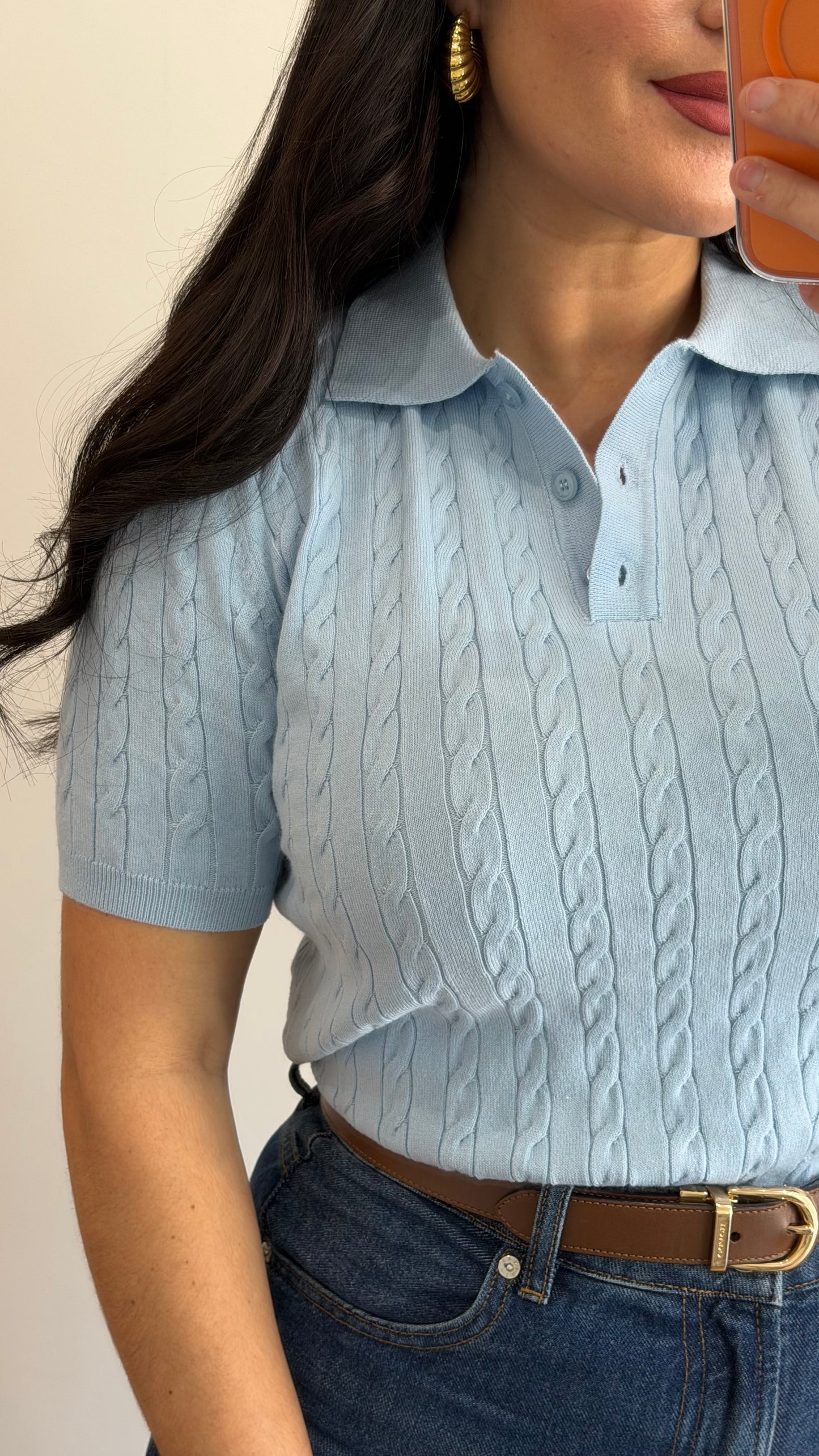 POLO TRANCADO AZUL-BEBE