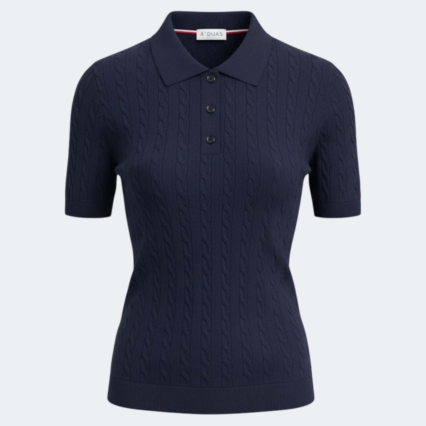 POLO TRANCADO AZUL-MARINHO