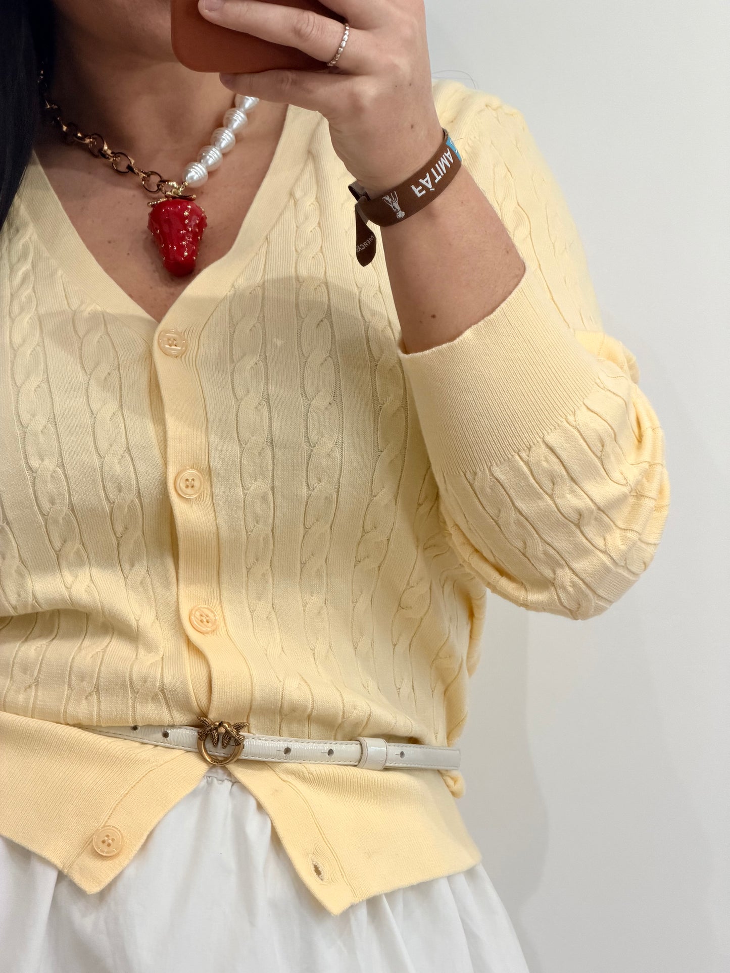 CARDIGAN AMARELO