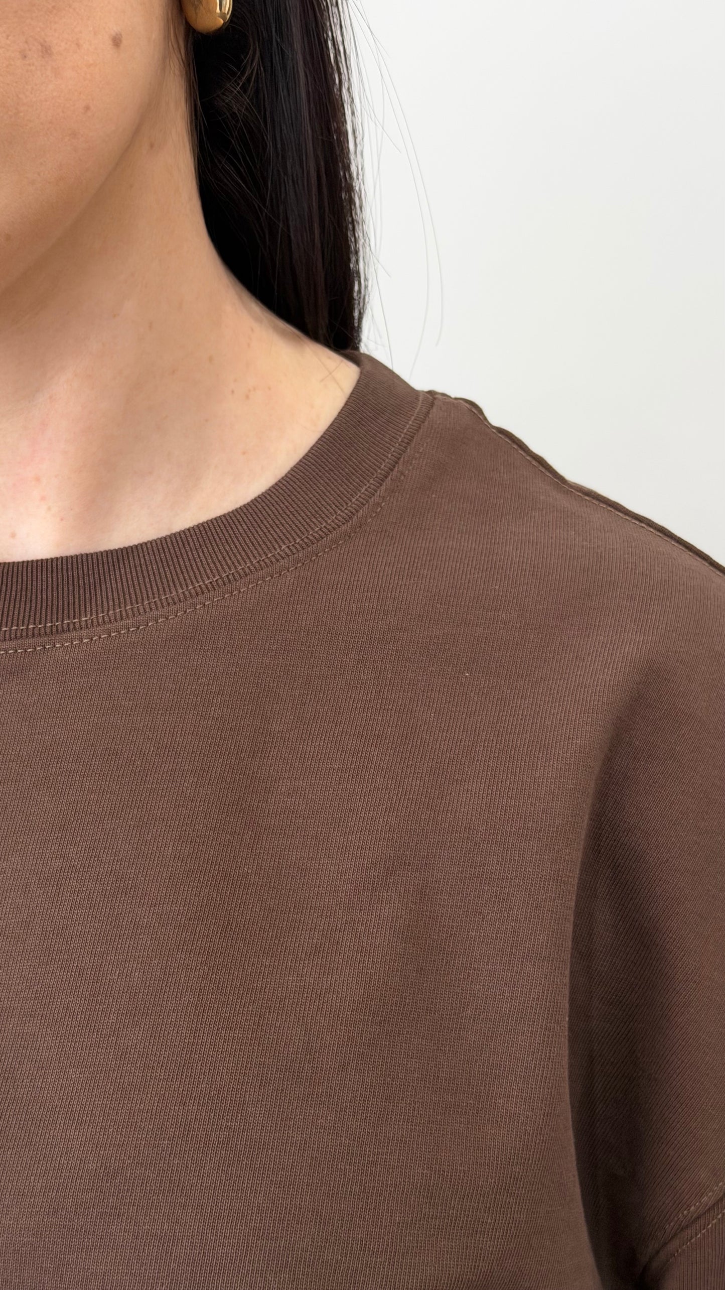 T-SHIRT OVERSIZE CASTANHA