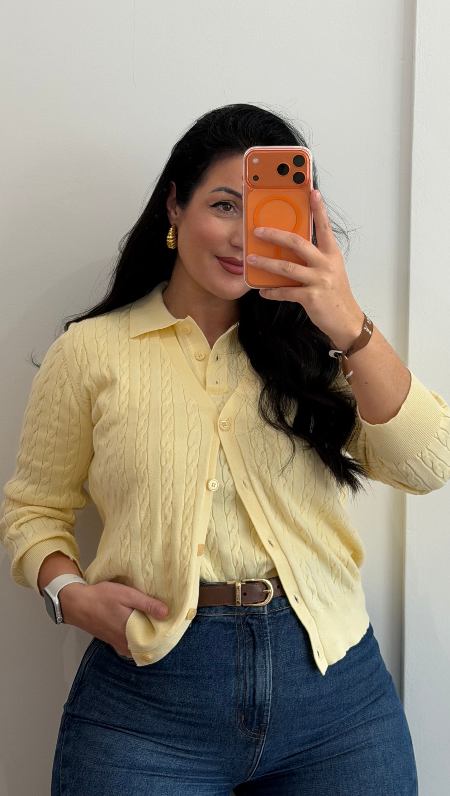 CARDIGAN AMARELO