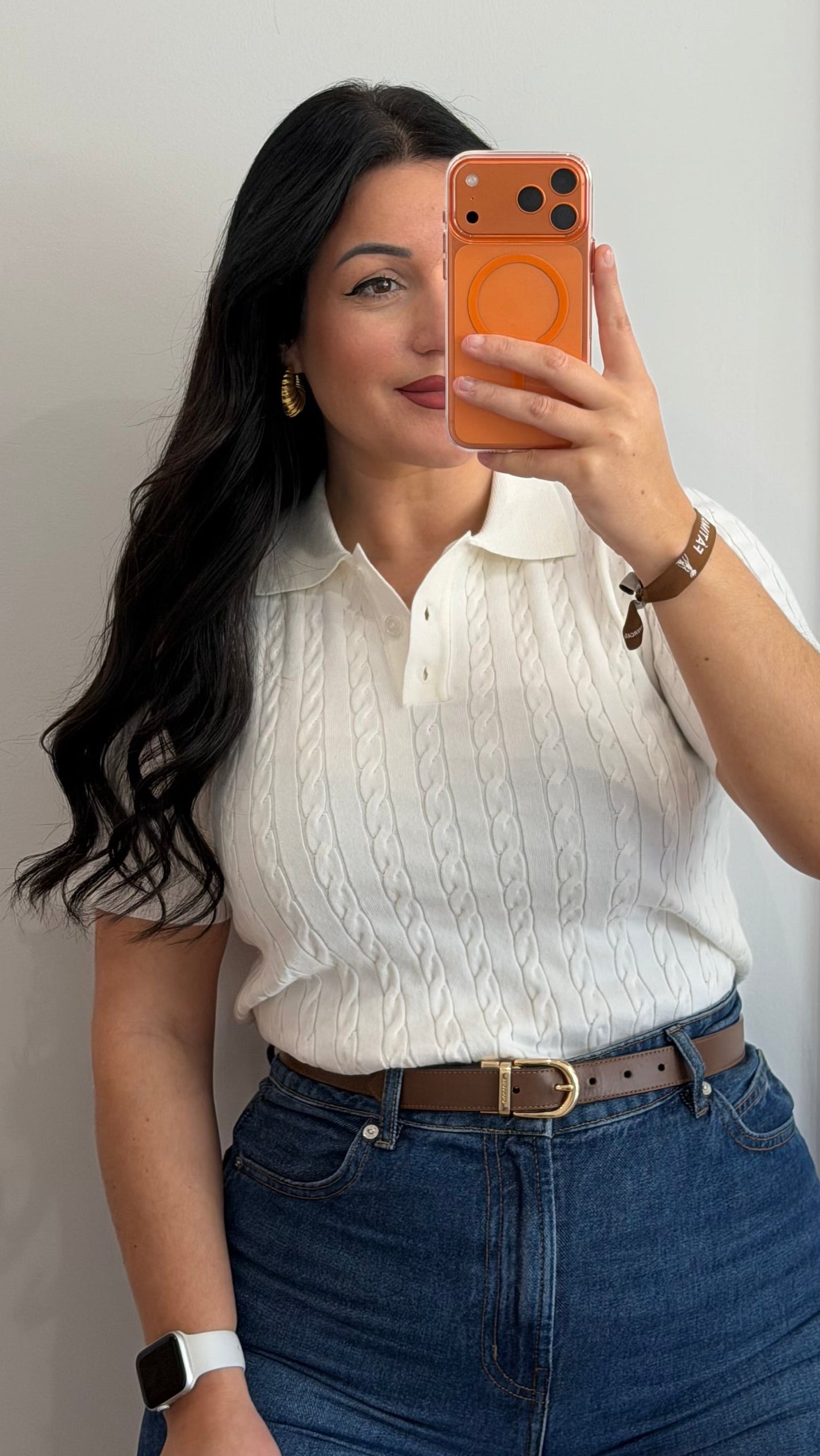 POLO TRANCADO BRANCO