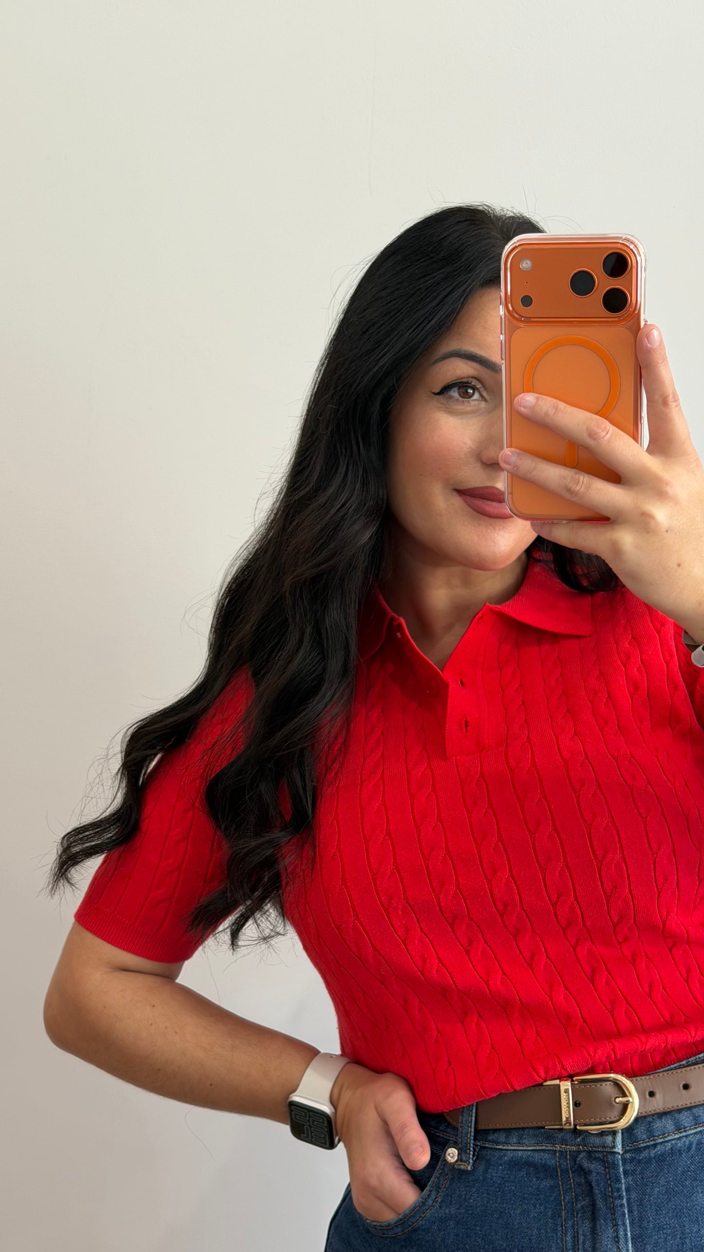 POLO TRANCADO VERMELHO