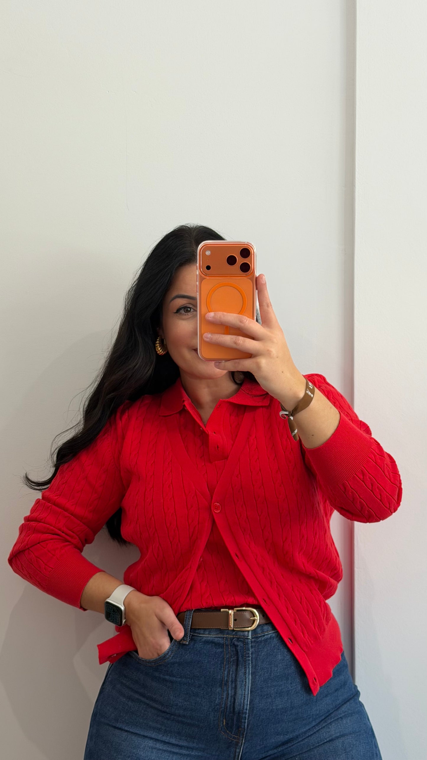 POLO TRANCADO VERMELHO