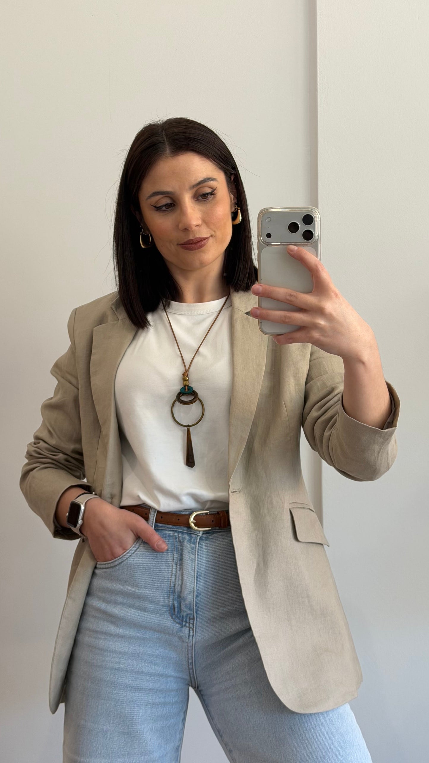 BLAZER LINHO BEGE