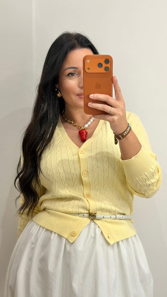 CARDIGAN AMARELO