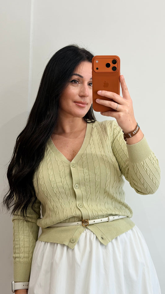 CARDIGAN VERDE-MENTA