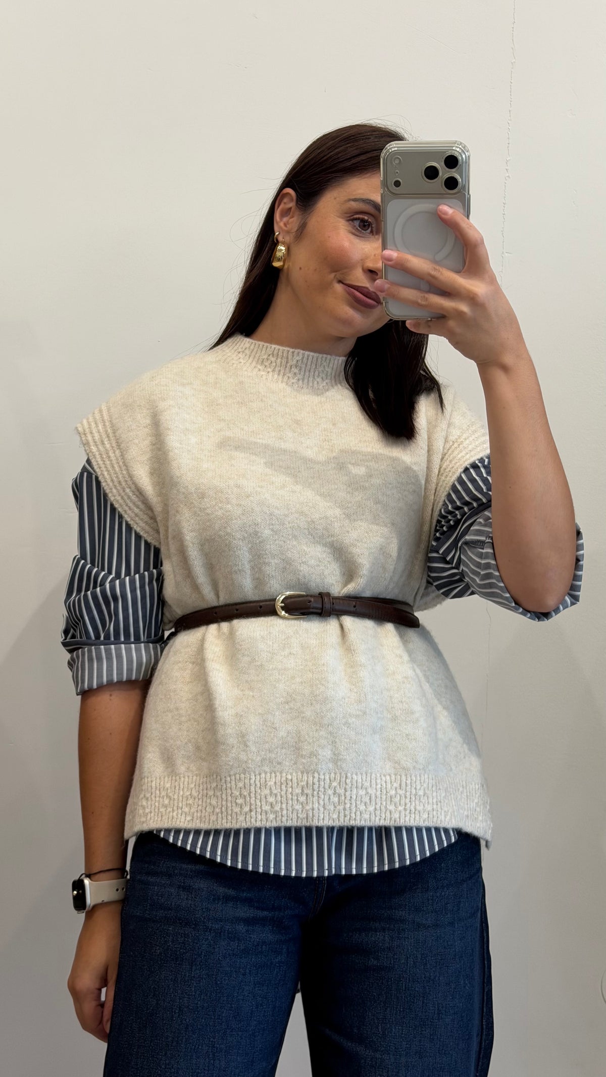 COLETE MALHA OFF-WHITE