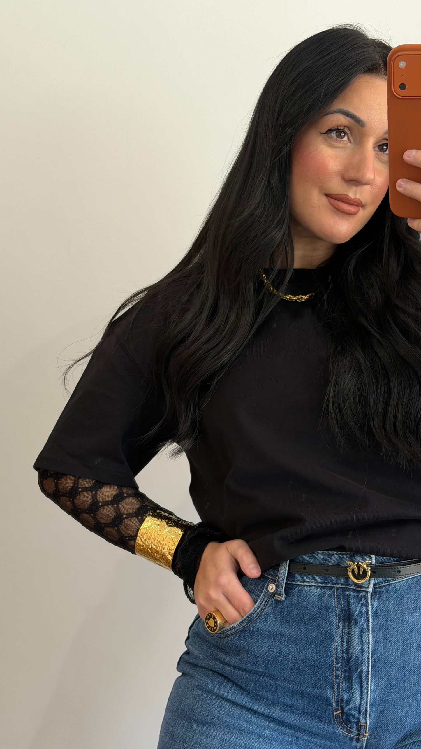 CAMISOLA RENDA PRETA