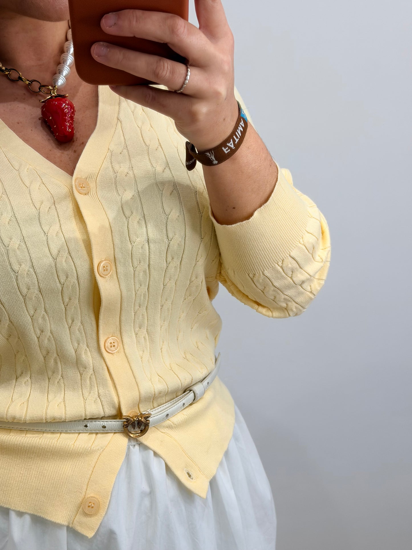 CARDIGAN AMARELO