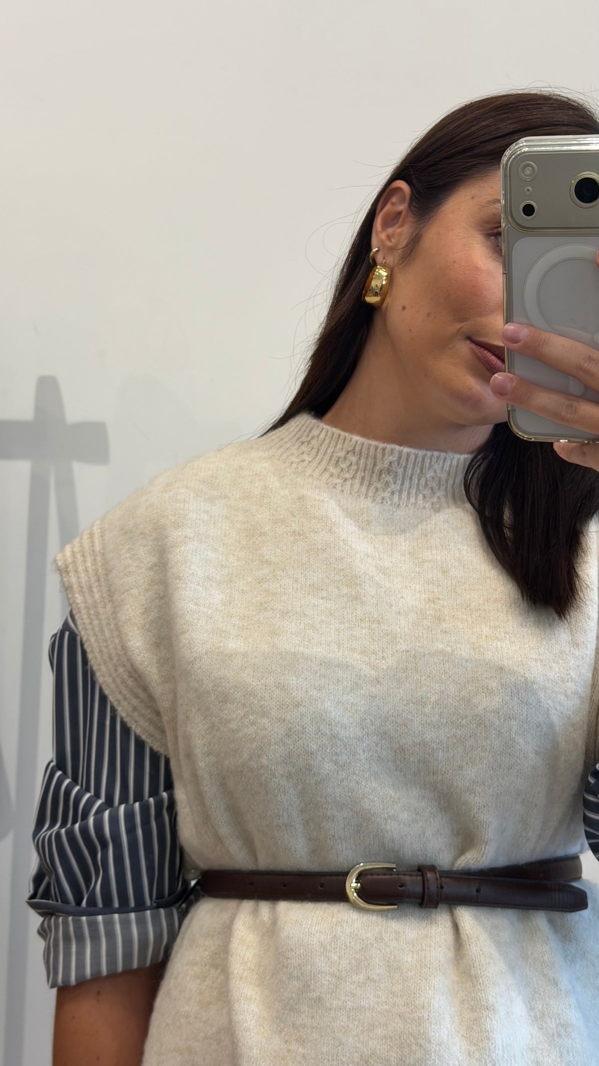 COLETE MALHA OFF-WHITE